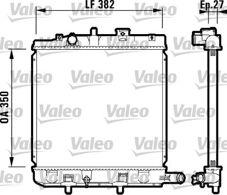 VALEO 732726 | Radyatör Mazda Demıo 1.3 İ