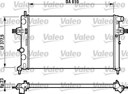VALEO 732729 | Motor Radyatör Astra G Zafira 1.4 / 1.6 / 1.8 / 2.0 / 2,2 16V 98 05 (Klimalı Klimasız Mekanik)