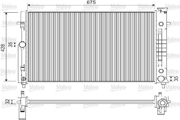 VALEO 733120 | Radyatör Caprice Saloon (Wl) 5.7 İ V8