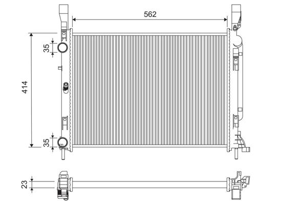 VALEO 733122 | Radyatör Nca Kangooo III 1.5 K9k