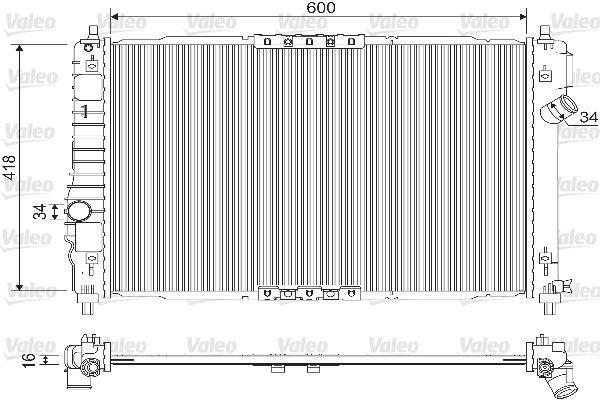 VALEO 733129 | Radyatör Chevrolet Aveo 1.2