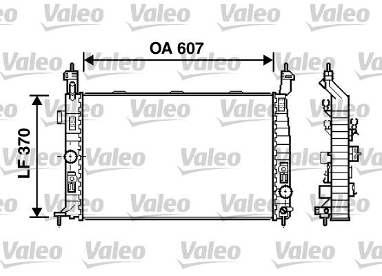 VALEO 734385 | Su Radyatörü (Opel Meriva 1.7Dtı)