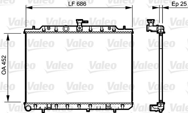 VALEO 735206 | Radyatör 08-12 X-Traıl 2.0Dci