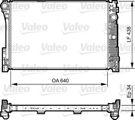 VALEO 735292 | Radyatör 08-16 C-Seri (W204-S204)-E-Seri (W212-S212)