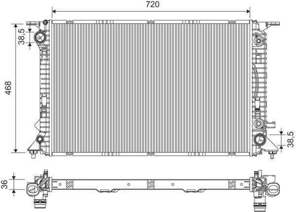 VALEO 735473 | Radyatör Audi A4 (2007 /)