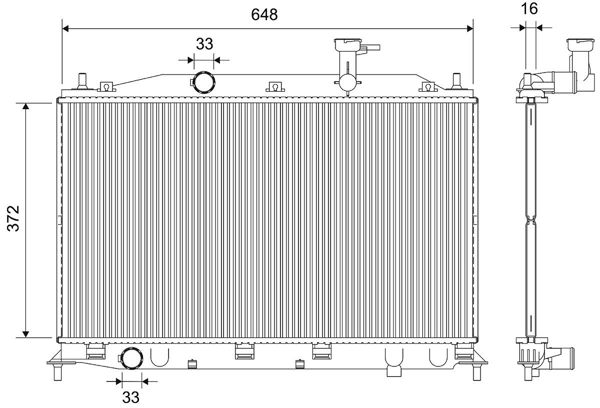 VALEO 735586 | Radyatör 06-Accent.Era 1.4İ-1.6İ