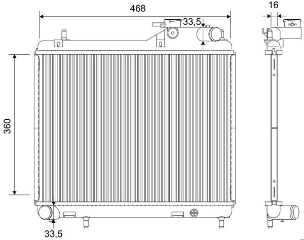 VALEO 735589 | Radyatör 02-06 Accent 1.5Crdi
