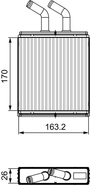 VALEO 811561 | Kalorifer Radyatörü Kia Rio 2000-2005