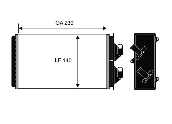 VALEO 812303 | Kalorifer Radyatörü Fiat Cınquecento Klima Bınek (Ithal)