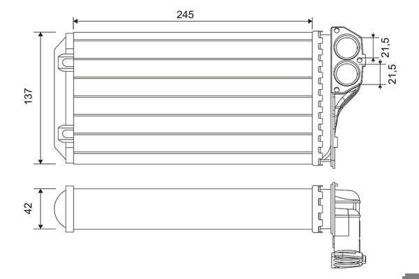 VALEO 812322 | Kalorifer Radyatörü 02-Pt.307 *E.F.U**