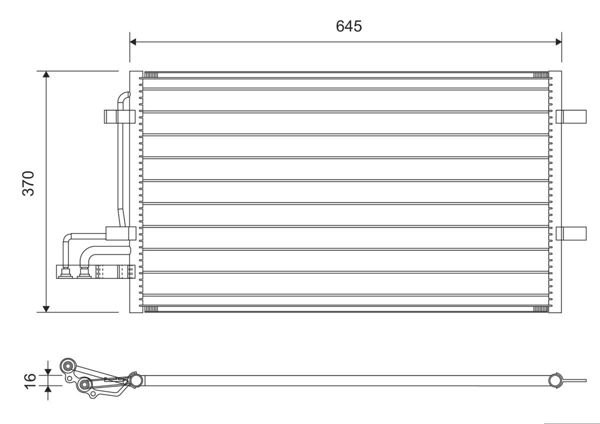 VALEO 812738 | Klima Radyatörü-(Ford Focus Cmax 1.6 TDCI 04 -)
