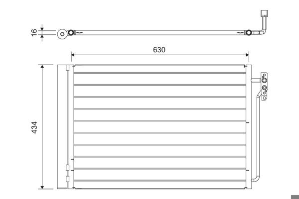 VALEO 814165 | Range Rover Klima Radyatörü Jrw000024