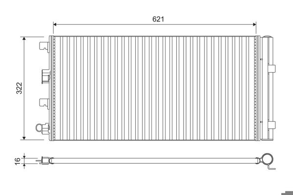 VALEO 814178 | Klima Radyatörü (Kondenser) 11-Duster 1.5 DCI