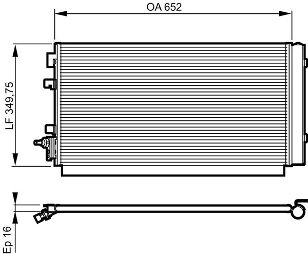 VALEO 814187 | Klima Radyatörü (Renault Fluence 1.5 DCI 2010-/ K9k)