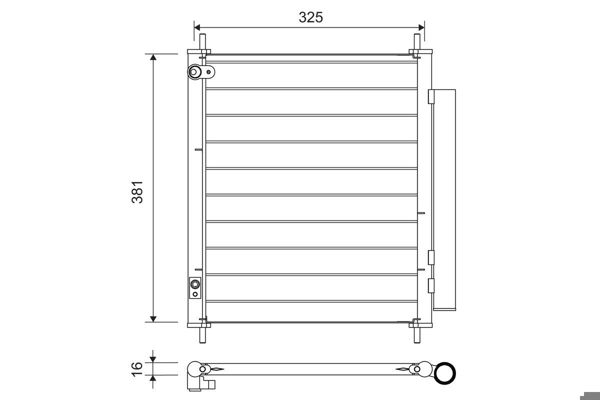 VALEO 814222 | Kondenser Psa Czero Ion