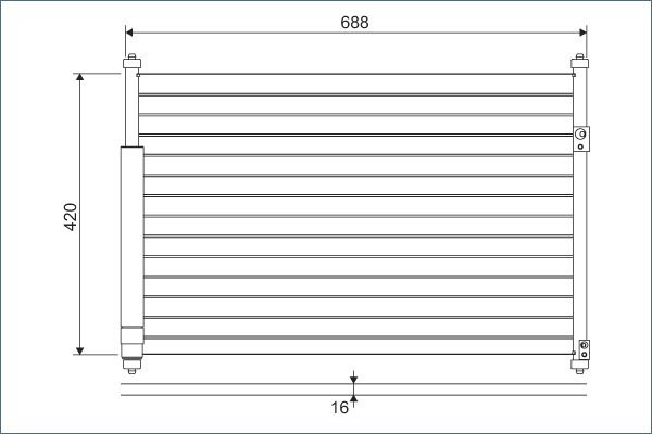 VALEO 814228 | Klima Radyatörü (Kondenser) 06-15 Vitara
