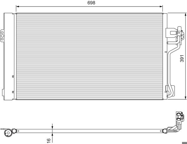 VALEO 814391 | Klima Radyatörü Viano W639 03-Vito W639 03 -
