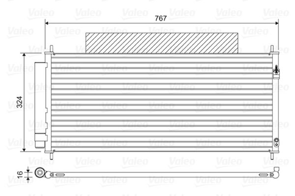 VALEO 814411 | Kondenser Honda Jazz III (Ge_ Gg_ Gp_) 1.2 Jazz III (Ge_ Gg_ Gp_) 1.3 İ