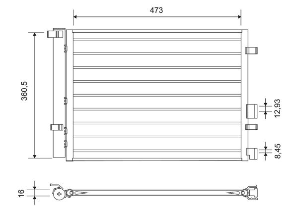 VALEO 814435 | Klima Radyatörü Hyundai i20 1.4 CRDI Dizel 2008-/
