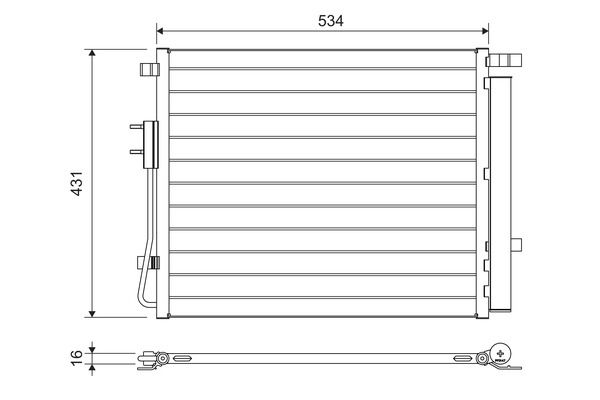 VALEO 814459 | Kondenser Hyundai Santa Fe