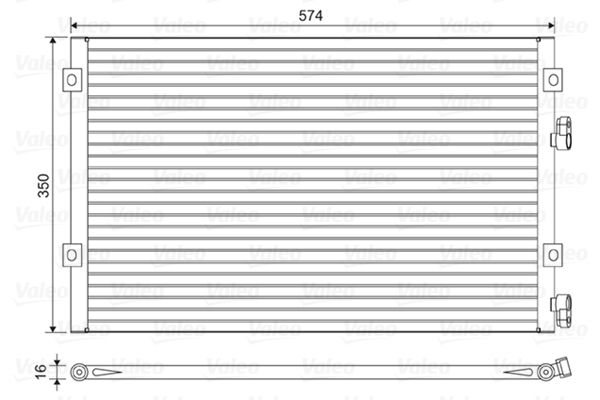 VALEO 814487 | Kondenser Chrysler Pt Cruiser