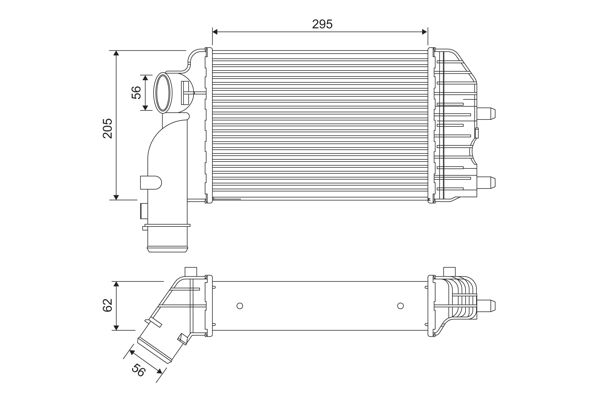 VALEO 817632 | Turbo Radyatörü (Intercooler) 98-Bxr-Dct-Jmp 1.9-2.2-2.3-2.5-2.8 TDI-HDI