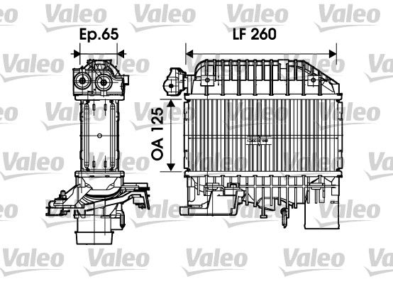 VALEO 817698 | Turbo Radyatörü (Intercooler) 00-06 Avensis-Corolla 2.0 D-4D