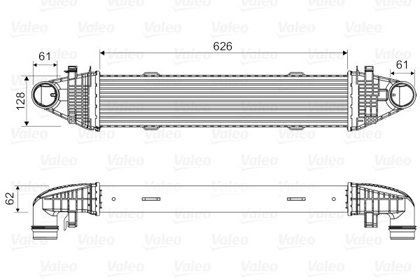 VALEO 818616 | Turbo Radyatörü (Intercooler) 09-C-Seri (W204-S204) E-Seri (W212-S212)