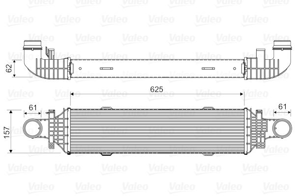 VALEO 818631 | Turbo Radyatörü (Intercooler) 07-C-Seri (W204-S204) E-Seri (W212-S212) Glk-Seri (X204)