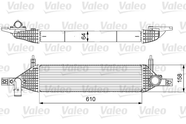 VALEO 818633 | Turbo Radyatörü (Intercooler) 12-Qashqai + 2 1.6Dci