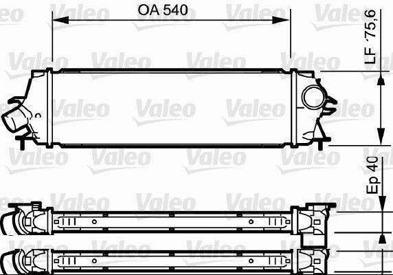 VALEO 818771 | Turbo Radyatörü (Intercooler) 07-Traffic-Vivaro 2.0 DCI 90-115-145Hp