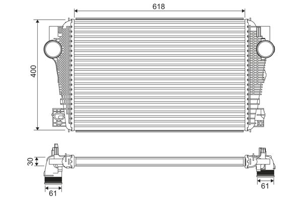 VALEO 822915 | Intercooler Radyatörü-180 Ps VW Amarok 10-Cnea-Csha