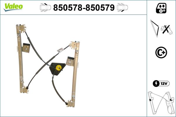 VALEO 850578 | Cam Mekanizması Ön Sol (Volkswagen Polo-09)