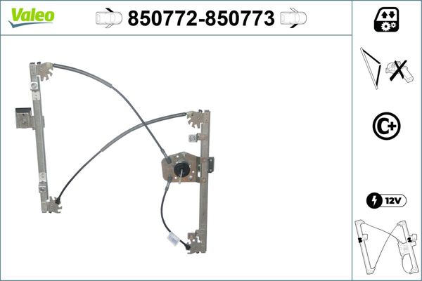 VALEO 850772 | Cam Mekanizması Ön Sol (Opel Corsa D Coupe 06 -)