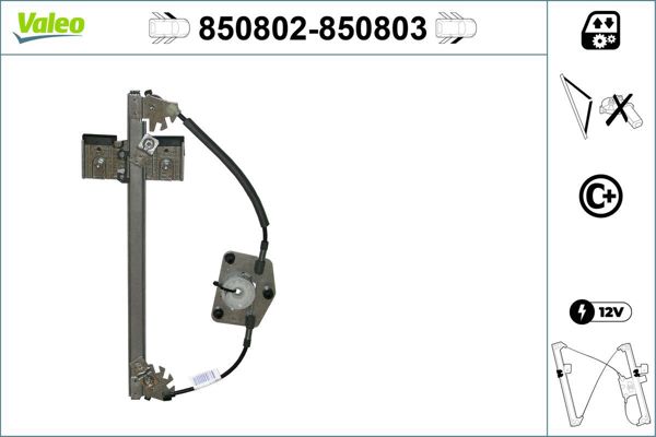 VALEO 850802 | Cam Mekanizması Ön Sol (Skoda Fabia 07 -)
