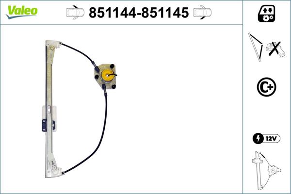 VALEO 851144 | Cam Mekanizması Ön Sol (VW Amarok 10 -)