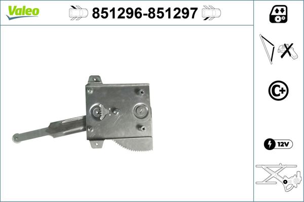 VALEO 851296 | Cam Mekanizması Arka Sol (Toyota Corolla 01-07)