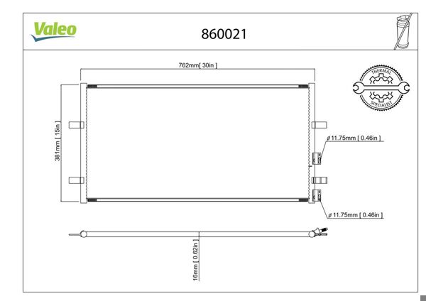 VALEO 860021 | Klima Radyatörü