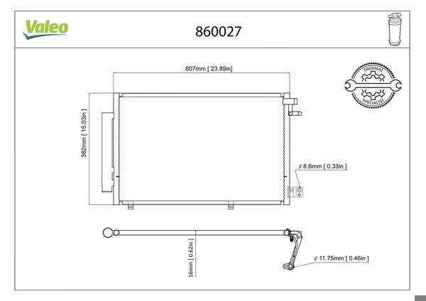 VALEO 860027 | Klima Radyatörü