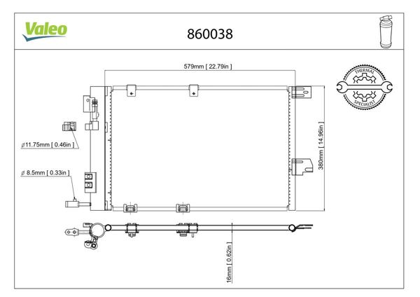 VALEO 860038 | Klima Radyatörü