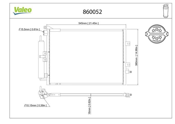 VALEO 860052 | Klima Radyatörü