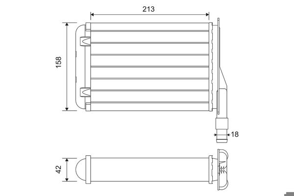 VALEO 883790 | Kalorifer Radyatörü (Renault R9 R11)