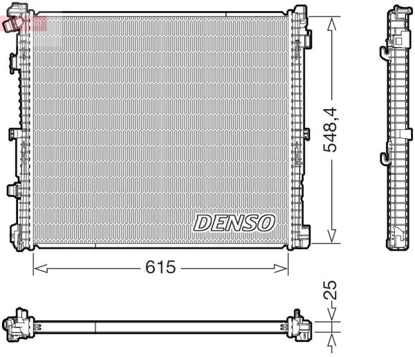 DENSO DRM05018 | Radyatör F-97 / 98 G-01 / 02 / 08 B-46 / 48 / 58