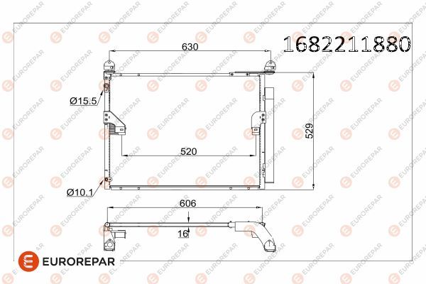 EUROREPAR 1682211880 | Radyatör