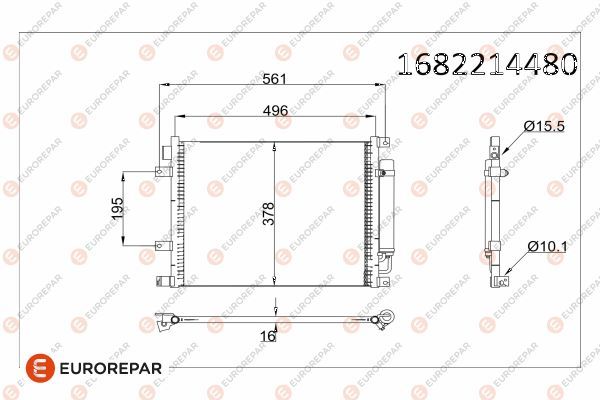 EUROREPAR 1682214480 | Radyatör