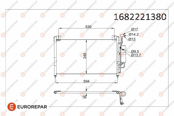 EUROREPAR 1682221380 | Radyatör