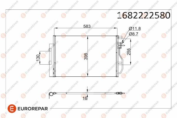 EUROREPAR 1682222580 | Radyatör
