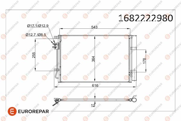 EUROREPAR 1682222980 | Radyatör