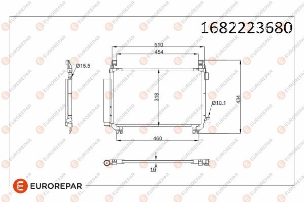 EUROREPAR 1682223680 | Radyatör