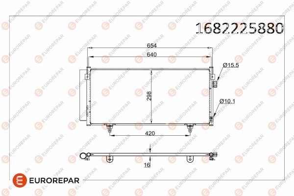 EUROREPAR 1682225880 | Radyatör